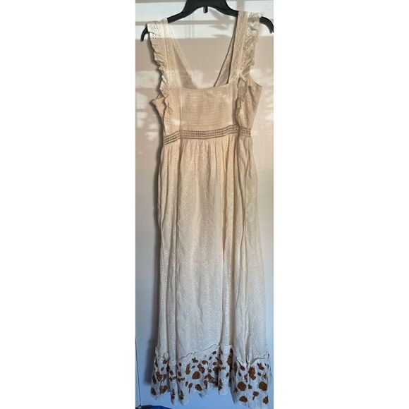 ANTHROPOLOGIE AlLLISON NEW YORK Esperanza Embroidered Maxi Dress NWT Size S - Picture 9 of 10